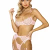 Roma Costume Embroidered Floral Bra & Garter Set 2 Roma Costume Embroidered Floral Bra & Garter Set