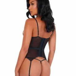 Roma Costume LINGERIE Metallic Bustier Set