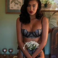 Roma Costume Metallic Bra & Garter Set LINGERIE 11 Roma Costume Metallic Bra & Garter Set LINGERIE