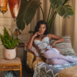 Roma Costume LINGERIE Embroidered Lace & Satin Bustier Set 18 Roma Costume LINGERIE Embroidered Lace & Satin Bustier Set