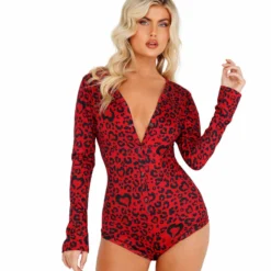Roma Costume Cozy & Comfy Heart Shaped Leopard Romper