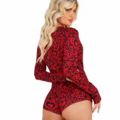Roma Costume Cozy & Comfy Heart Shaped Leopard Romper