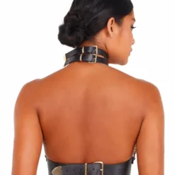 Roma Costume Leatherette & Chain Holster