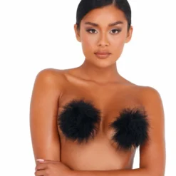Roma Costume Pair Of Furry Pasties LINGERIE