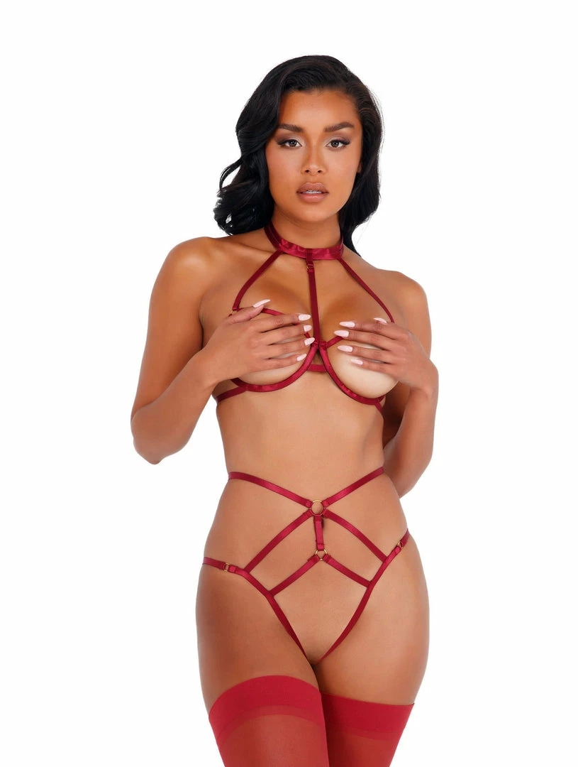 Roma Costume Open Cup & Crotchless Bra Set LINGERIE 3 Roma Costume Open Cup & Crotchless Bra Set LINGERIE