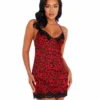 Roma Costume Heart Shaped Leopard Chemise