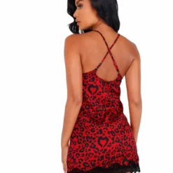 Roma Costume Heart Shaped Leopard Chemise