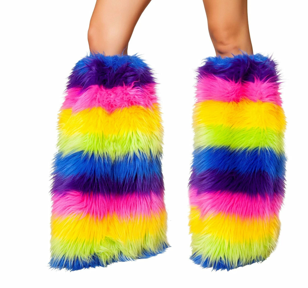 Roma Costume Faux Fur Leg Warmers ACCESORIES 16 Roma Costume Faux Fur Leg Warmers ACCESORIES