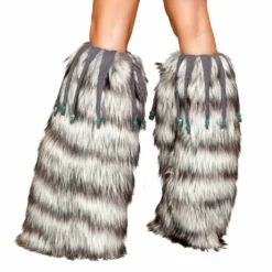 Roma Costume ACCESORIES Leg Warmers With Beaded Fringe