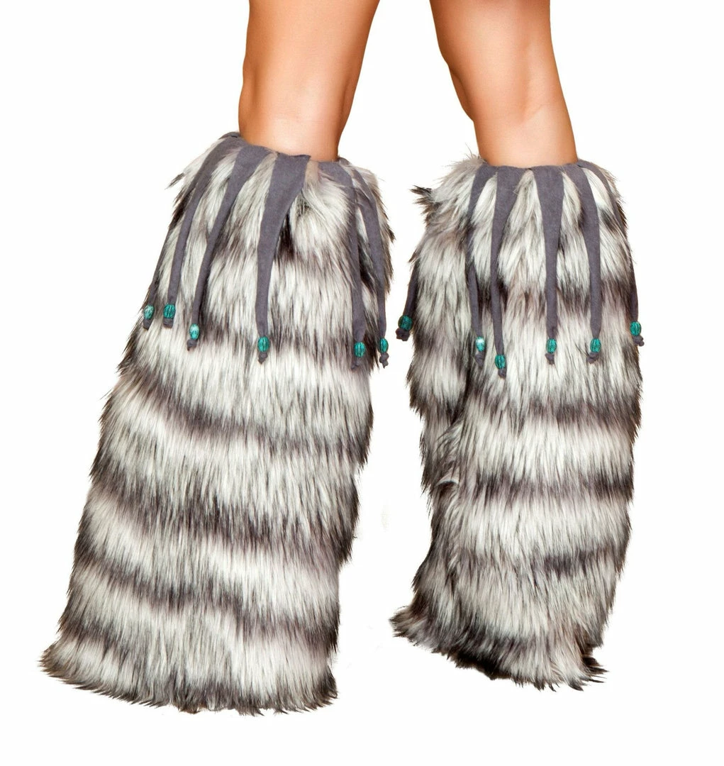 Roma Costume ACCESORIES Leg Warmers With Beaded Fringe 4 Roma Costume ACCESORIES Leg Warmers With Beaded Fringe