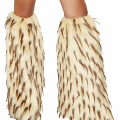 Roma Costume Spike Fur Leg Warmer Rave Leg Warmers & Wraps
