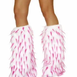 Roma Costume Spike Fur Leg Warmer Rave Leg Warmers & Wraps