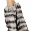 Roma Costume Gray Fur Leg Warmer