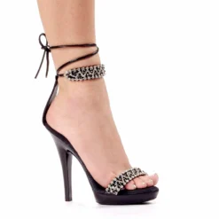 Ellie Shoes 5 Stiletto Sandal W/Rhinestones.