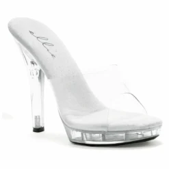Ellie Shoes 5 Heel Clear Mule