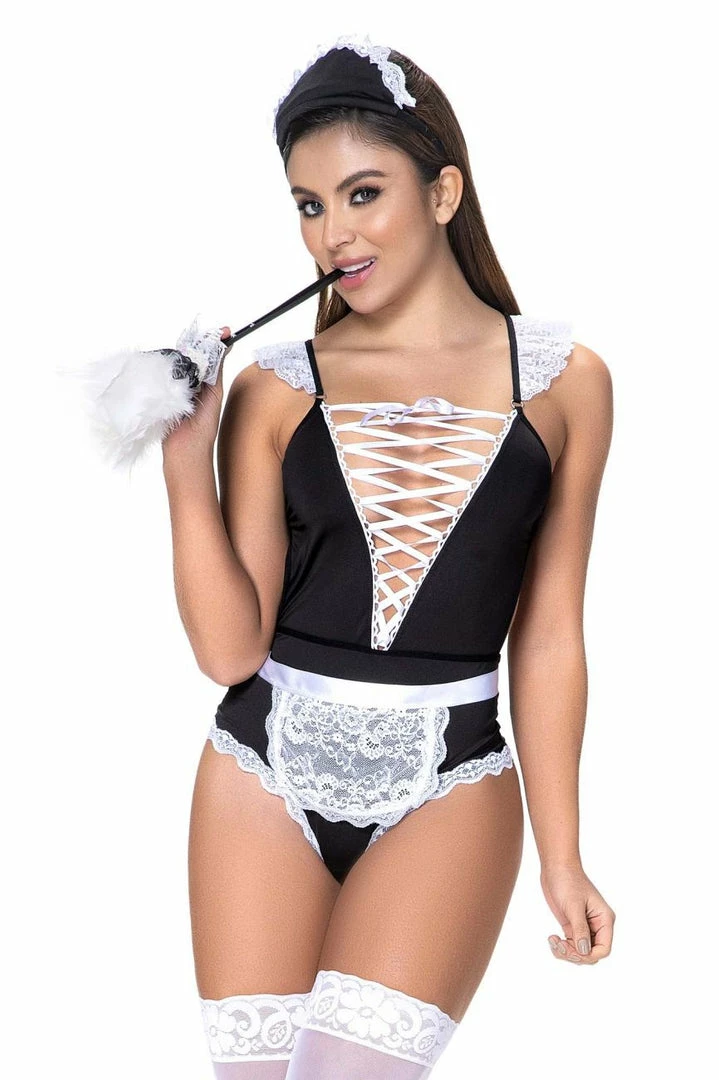 Espiral COSTUMES Fancy French Maid Costume 3 Espiral COSTUMES Fancy French Maid Costume