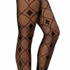 Roma Costume Diamond Print Pantyhose Hosiery