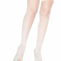 Roma Costume White Fishnet Stockings