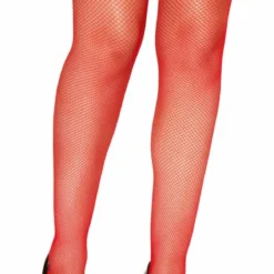 Roma Costume Hosiery Red Fishnet Stockings