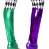 Roma Costume Green/Purple Jester Leggings Costume Accessories 2 Roma Costume Green/Purple Jester Leggings Costume Accessories