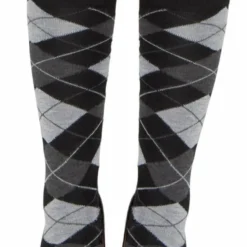 Roma Costume Grey Argyle Leg Warmer