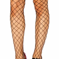 Roma Costume Thigh High Open Fishnet Stocking