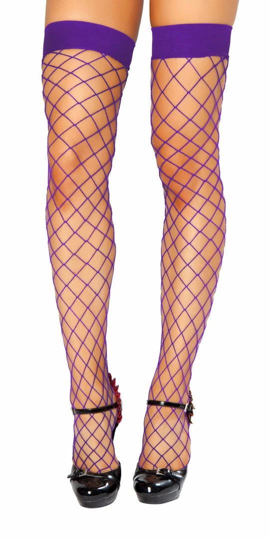 Roma Costume Thigh High Open Fishnet Stocking 6 Roma Costume Thigh High Open Fishnet Stocking