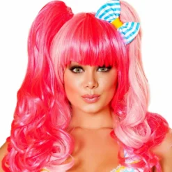 Roma Costume ACCESORIES Pink Wig