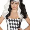 Roma Costume ACCESORIES Black/White Wig