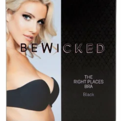 Be Wicked Black The Right Places Bra LINGERIE