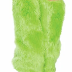 JValentine Faux Fur Legwarmers Light Green Rave Leg Warmers & Wraps