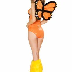 JValentine CLOTHING Sexy Orange Butterfly Romper 11 JValentine CLOTHING Sexy Orange Butterfly Romper