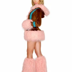 JValentine Pink Mohair Legwarmers