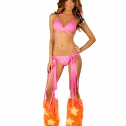 JValentine CLOTHING Two Way Hot Pink Triangle Top