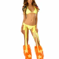 JValentine Two Way Neon Yellow Triangle Top CLOTHING