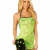 JValentine Lace Dress Lime Black