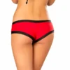 JValentine Basic Red And Black Booty Shorts