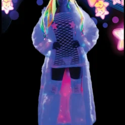 JValentine CLOTHING Faux Fur White Light Up Long Coat 13 JValentine CLOTHING Faux Fur White Light Up Long Coat