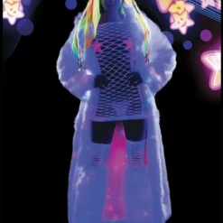 JValentine Rave Leg Warmers & Wraps Light Up White Cosmos Legwarmers