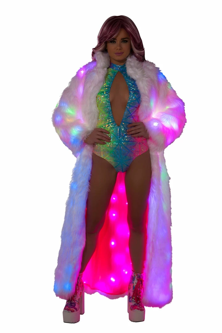 JValentine Diamond Hologram High-Neck Halter Romper CLOTHING 4 JValentine Diamond Hologram High-Neck Halter Romper CLOTHING