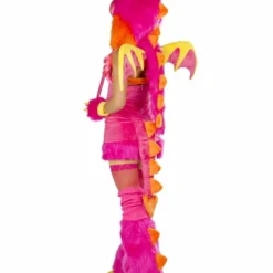 JValentine Pink Dragon Deluxe Legwarmers With Spikes Rave Leg Warmers & Wraps