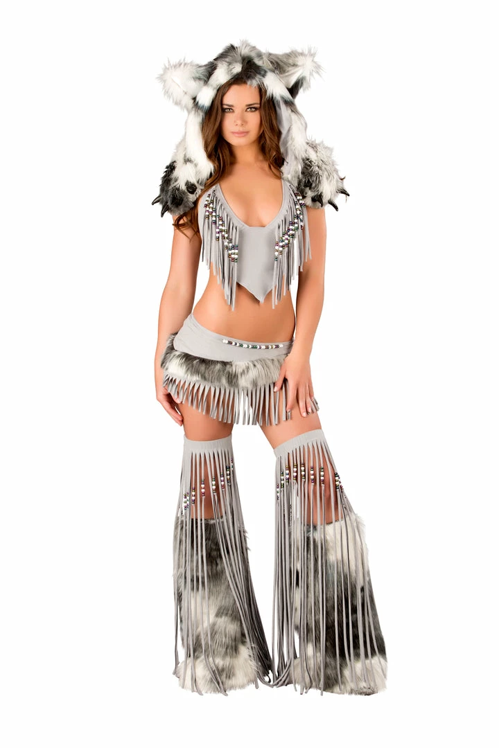 JValentine Silver Furry Indian Legwarmers Rave Leg Warmers & Wraps 4 JValentine Silver Furry Indian Legwarmers Rave Leg Warmers & Wraps