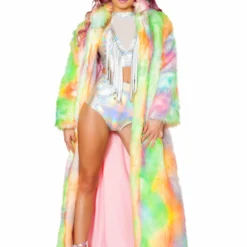 JValentine Rainbow Sherbet Light-Up Full Length Coat CLOTHING