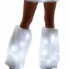 Girlielingerie.com White Fur Light-up Legwarmers With White Lights Rave Leg Warmers & Wraps 1 Girlielingerie.com White Fur Light-up Legwarmers With White Lights Rave Leg Warmers & Wraps