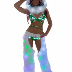 JValentine Daisies On Grass Light-Up Wrap Halter