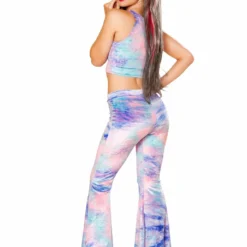 JValentine CLOTHING Cotton Kandi High Neck Velvet Crop Top