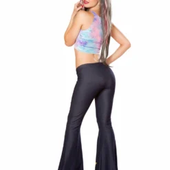 JValentine CLOTHING Cotton Kandi High Neck Velvet Crop Top