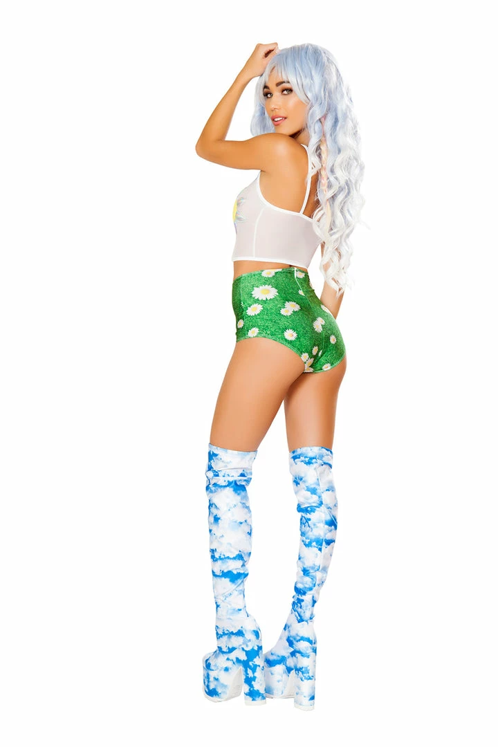 JValentine CLOTHING Daisy On Grass Mesh Tank Top 6 JValentine CLOTHING Daisy On Grass Mesh Tank Top