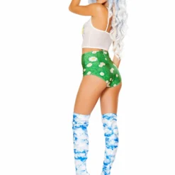 JValentine Daisies On Grass High-Waist Short 5 JValentine Daisies On Grass High-Waist Short