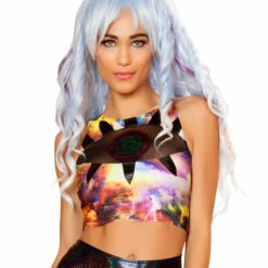 JValentine CLOTHING Space Mountain EyeBall Tank Top